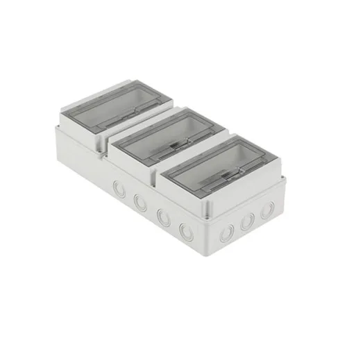 40208905 – Sıva Üstü Sigorta Kutusu 210x440x114mm IP67 IK06 3×10 Modül