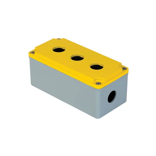402620 – Alüminyum Buton Kutusu 80x170x73mm IP67 IK09 3 Delik [3×22,5mmØ]
