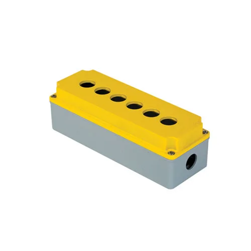 402631 – Alüminyum Buton Kutusu 80x230x73mm IP67 IK09 6 Delik [6×22,5mmØ]