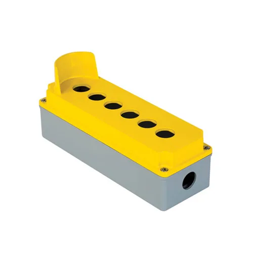 402636 – Alüminyum Buton Kutusu 80x230x73mm IP67 IK09 6 Delik [6×22,5mmØ]