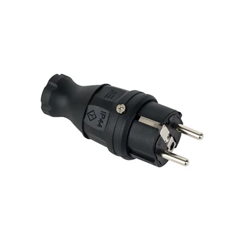 404002 – Düz Kauçuk Fiş 2P+E 220/240V 16A Fransız Tip (UPS)
