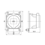 220-240V 16A KAUÇUK FİŞ VE PRİZLER