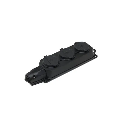 404014 – Kauçuk 3 ‘lü Grup Priz 3x(2P+E) 220/240V 16A Alman Tip