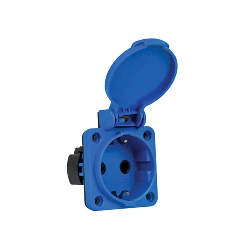 404016SB06 – Pano Prizi 2P+E 220/240V 16A Alt Yan Girş Alman Tip