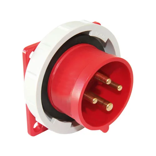 406207V – CEE Düz Makine Fişi 16A 380-415V 3P+PE 6h IP67 Vidalı Bağlantı