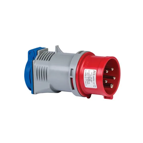 406441V – CEE Adaptör 16A  200/346V-240/415V 3P+N+PE 6 h IP44 Vidalı Bağlantı