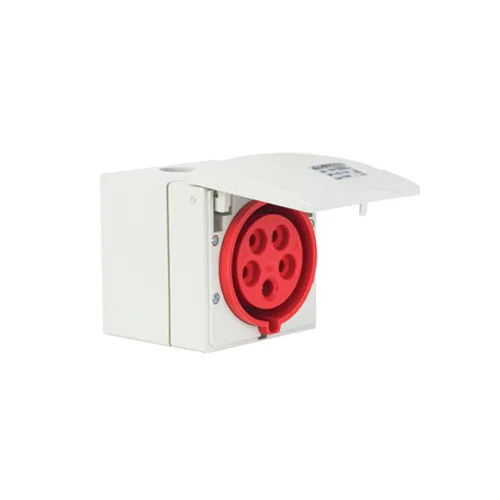 T11190 – CEE Sıva Üstü Priz 32A 380-415V 3P+N+PE 6 h IP44 Hızlı Bağlantı