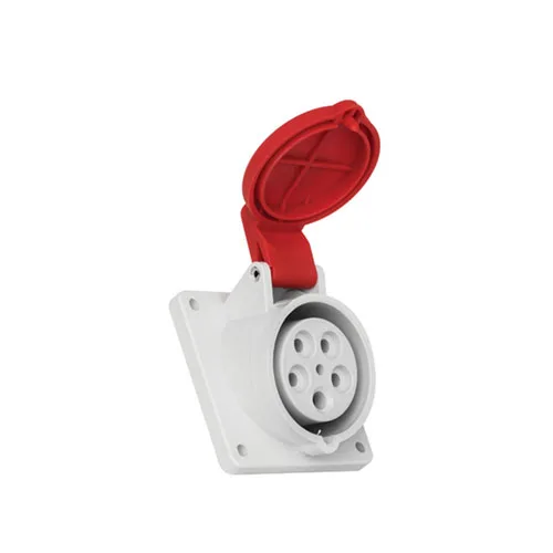 T12757 – CEE Makine Prizi (Eğik) 16A 380-415V 3p+N+PE 6 h IP44 Hızlı Bağlantı (85mmx85mm)