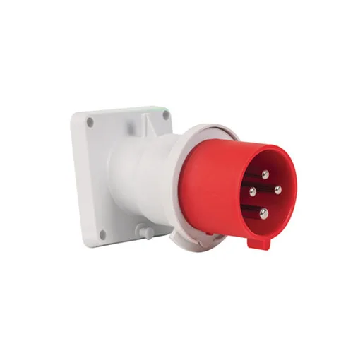 T27407 – CEE Makine Fişi (Eğik) 32A 380-415V 3P+PE 6 h IP44 Hızlı Bağlantı (85mmx85mm)