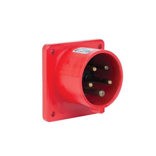 T282001 – CEE Makine Fişi (Düz) 16A 380-415V 3p+N+PE 6 h IP44 Hızlı Bağlantı (75mmx75mm)